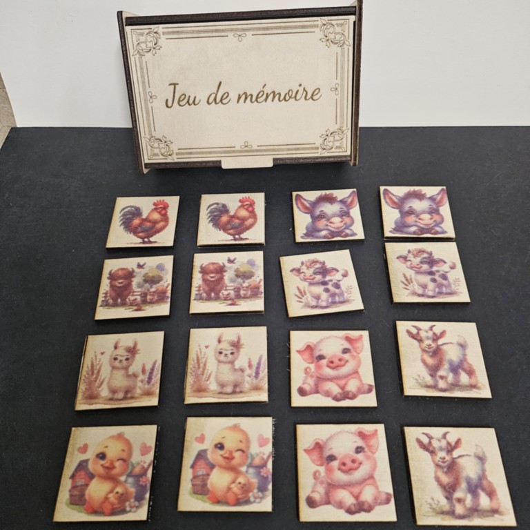 Jeu de mémoire - sublimcreation, bollène 84, vaucluse, paca, Made in france